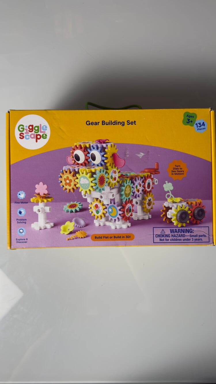 Gigglescape Learning Gears 134 Piece Gear Building Set STEM Toy Ages 3+ New